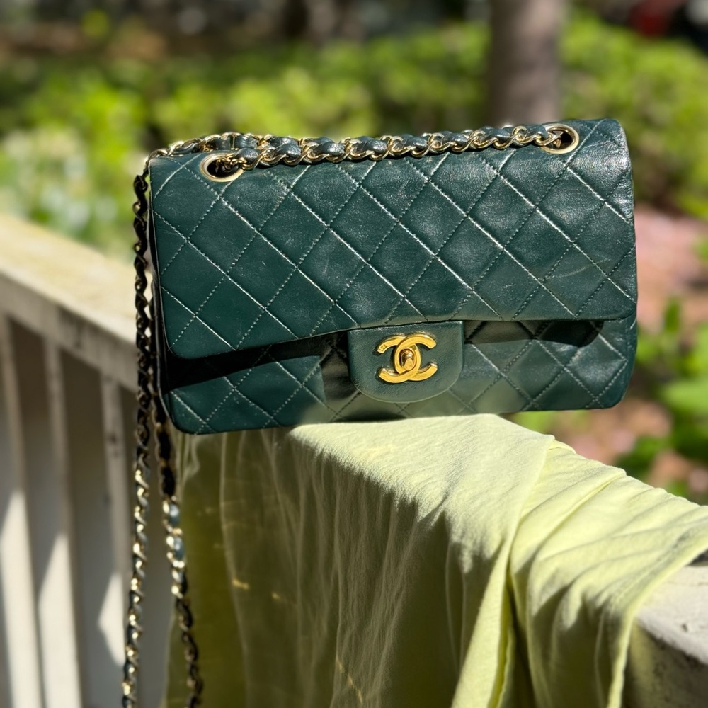 Chanel Green Classic Flap Bag